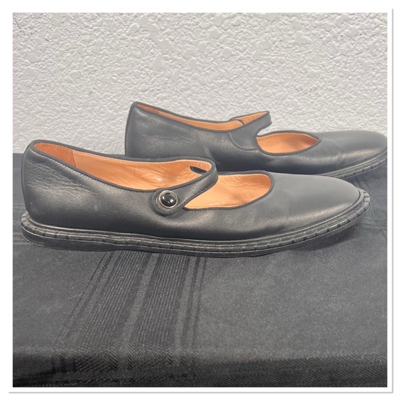 Chloé Rubie Leather Mary Janes Sz 37 1/2 US 7 1/2 Black - Picture 3 of 13